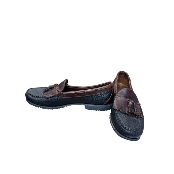 Allen Edmonds mens brown leather tassled slip loafers sz 10.5D SKU 9604 main image 15
